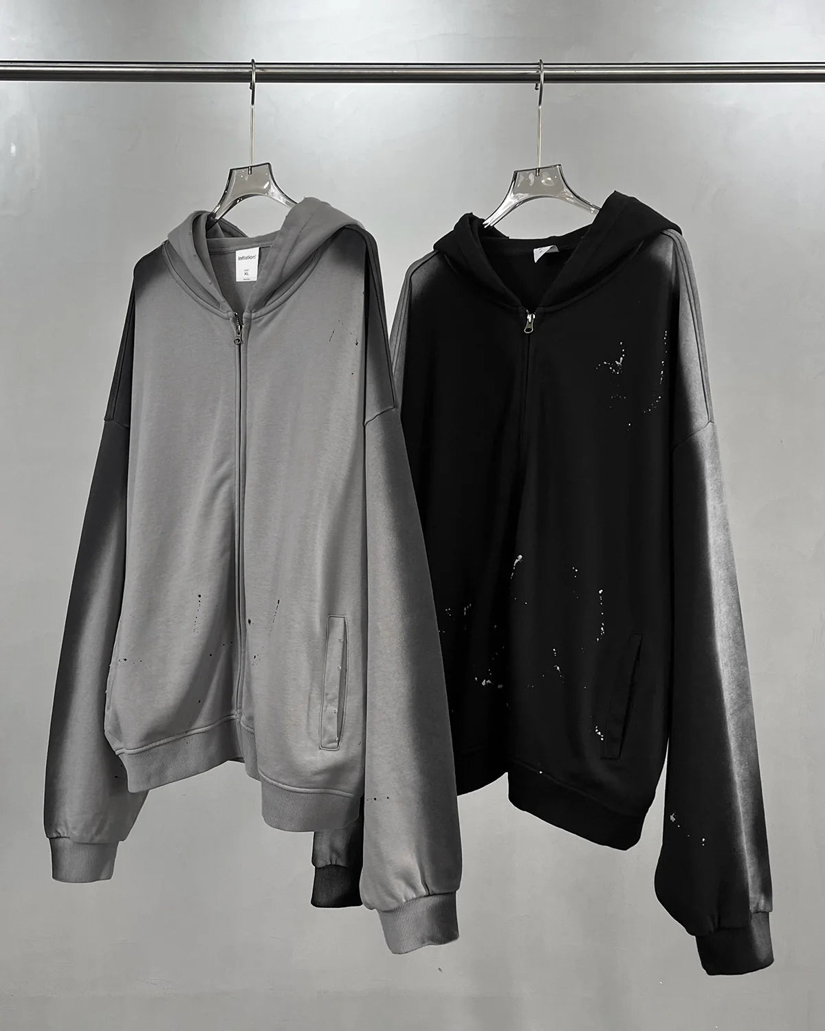 Washed Stitch Spray Hoodie