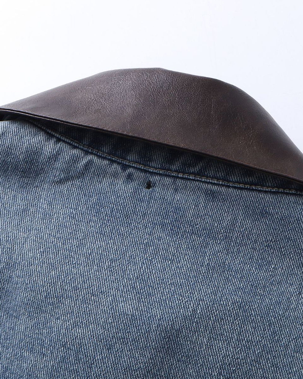 Denim Leather Collar