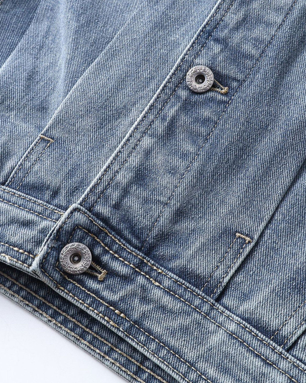 Denim Leather Collar