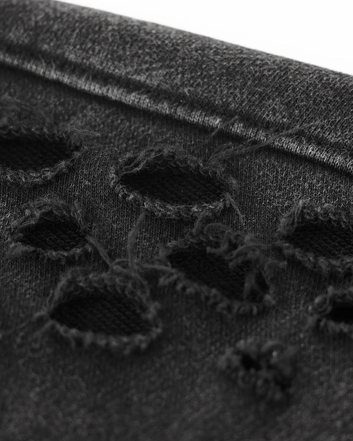 Ripped Acid Wash Hoodie