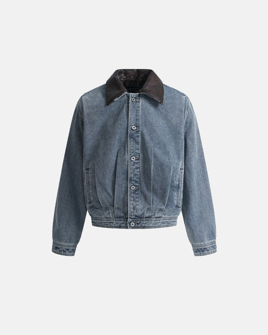 Denim Leather Collar