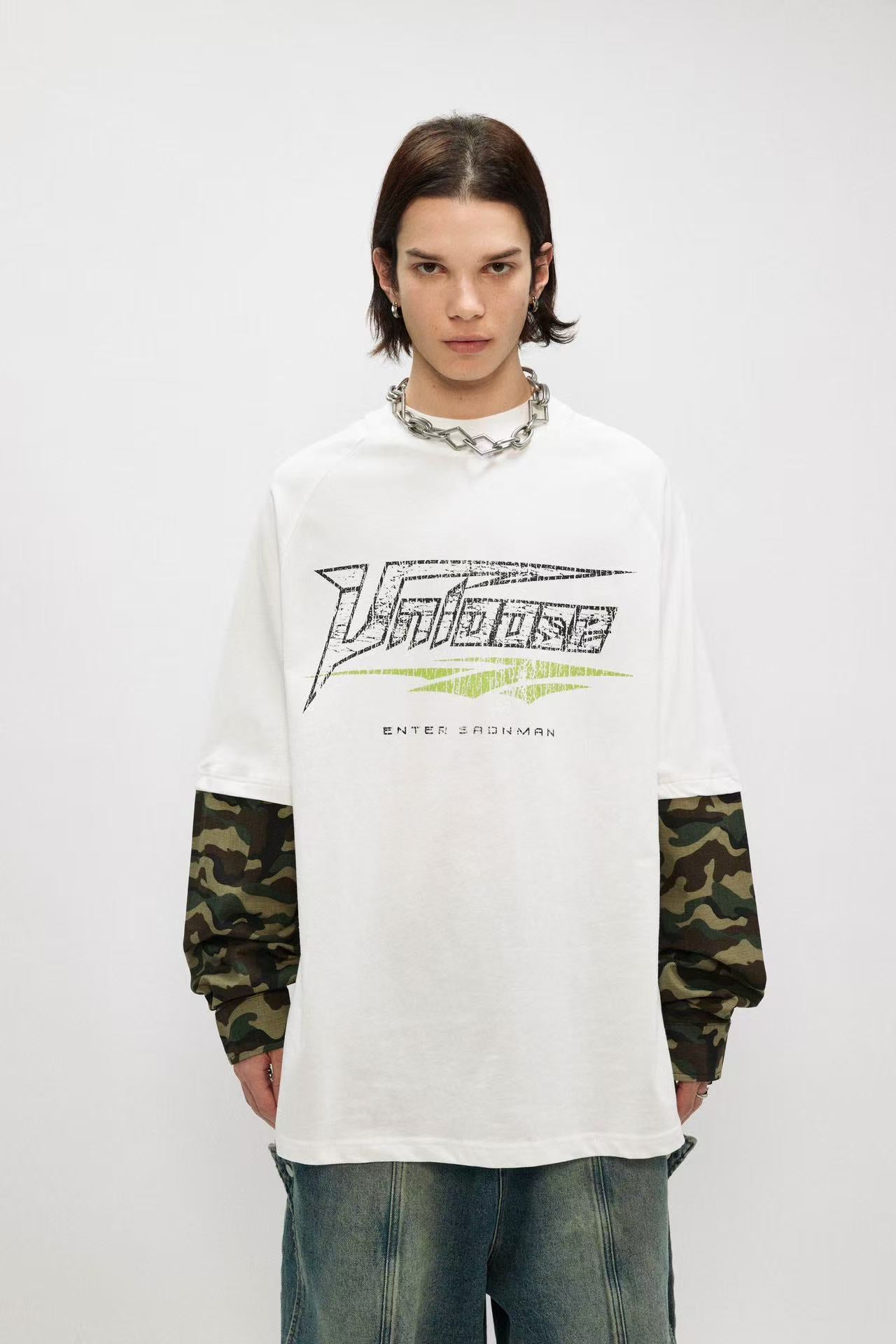 Camo Split Layer Long Sleeve