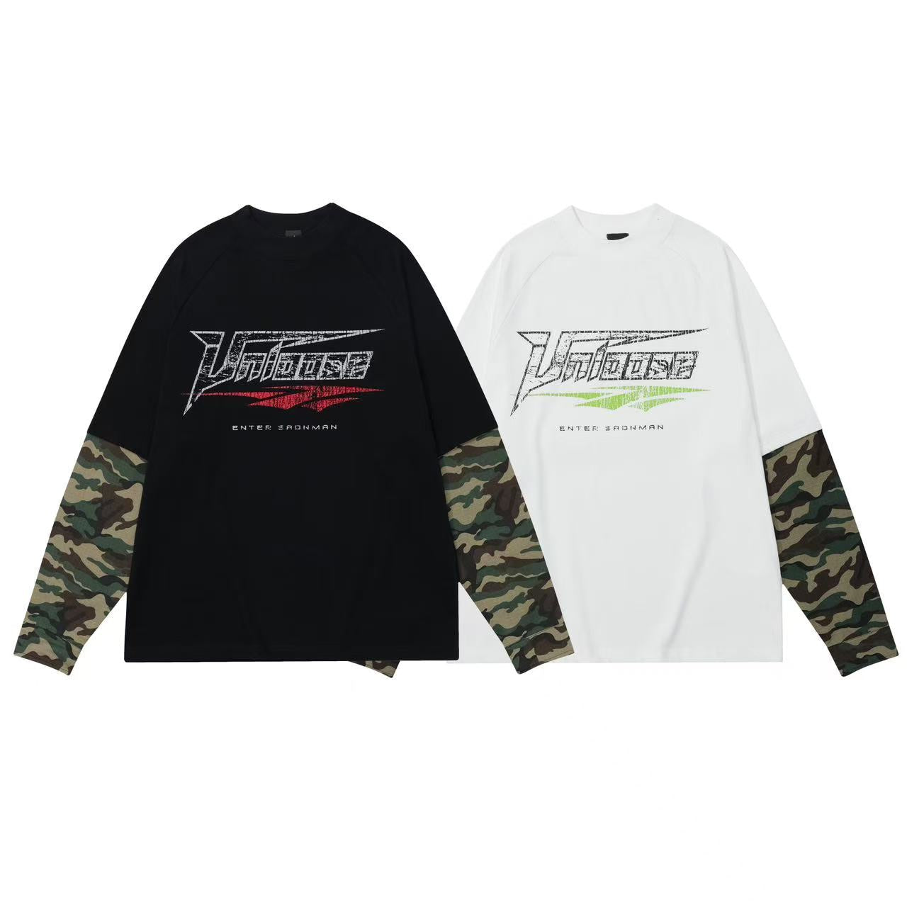 Camo Split Layer Long Sleeve