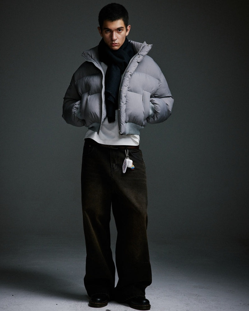 Cropped Puffer Down Jacket