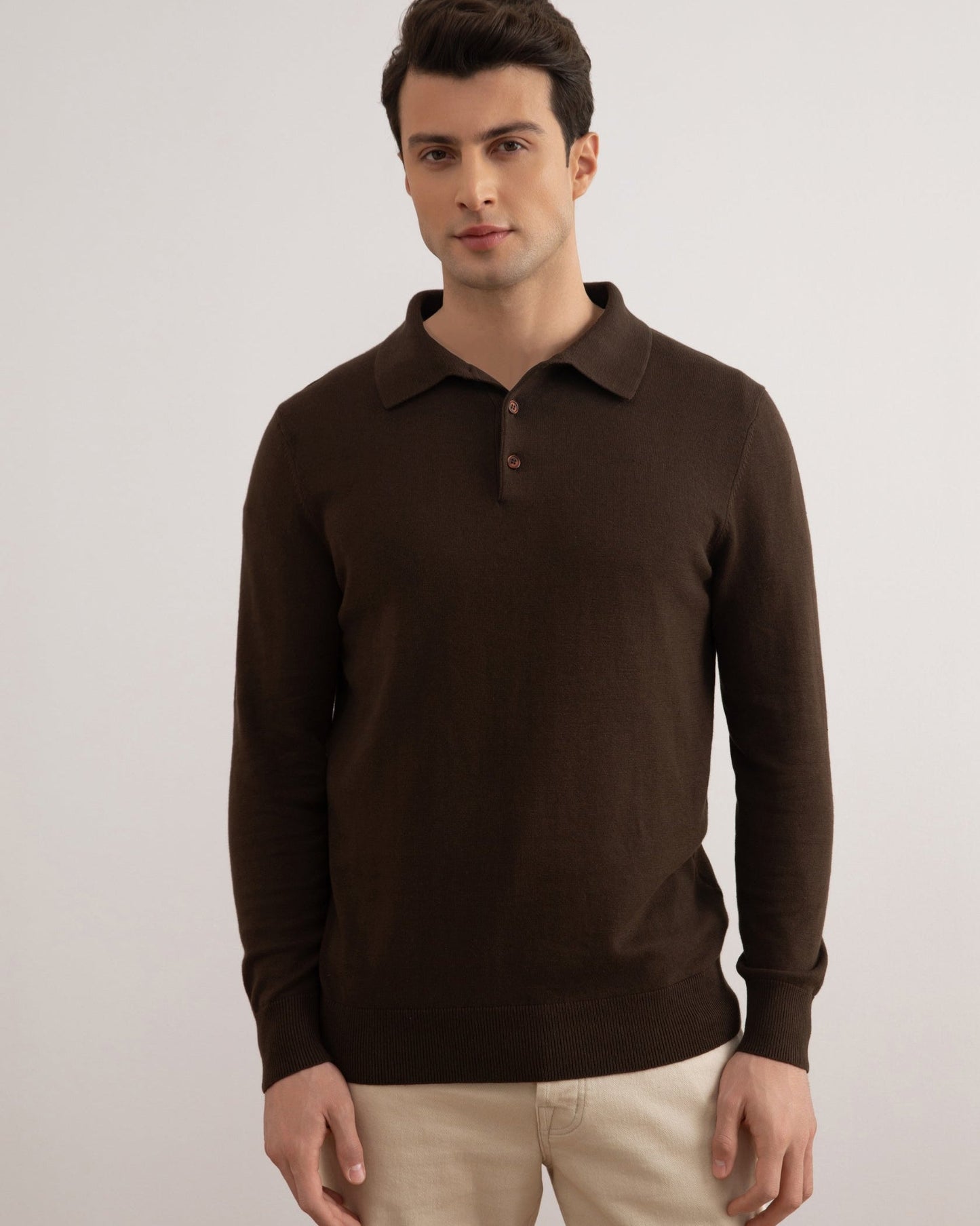 Brown Classic Polo Shirt
