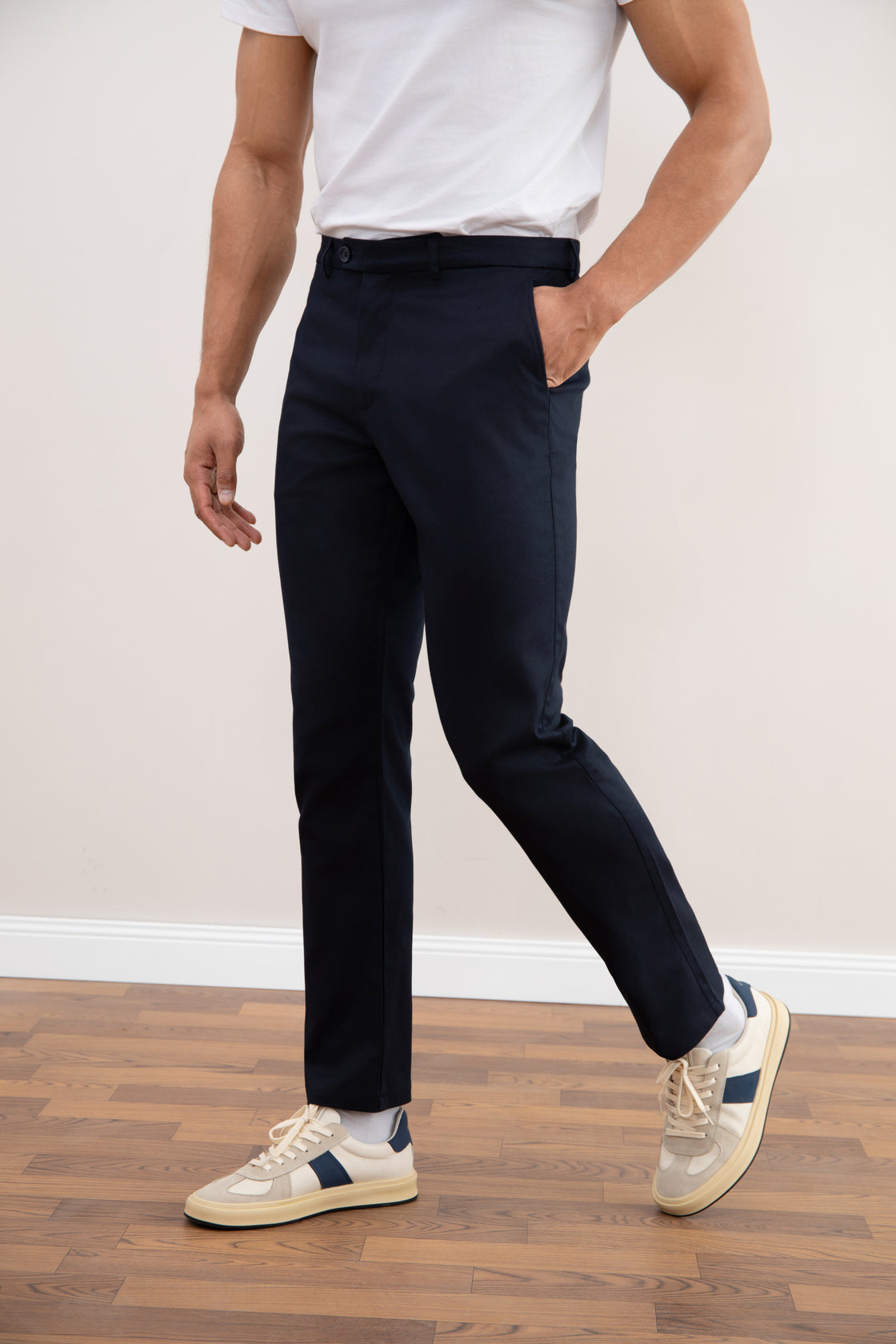 Navy Stretch Straight