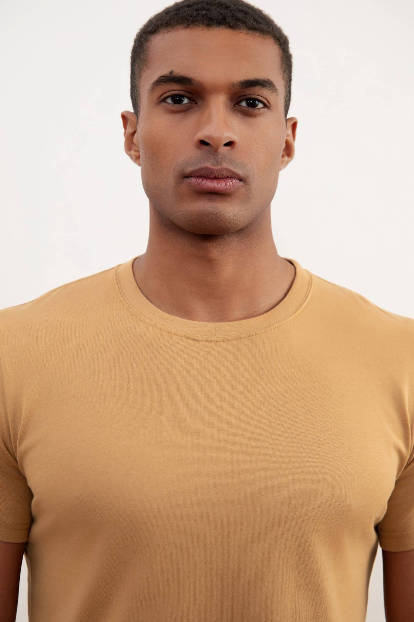 Sand Brown Essential Slim Tee