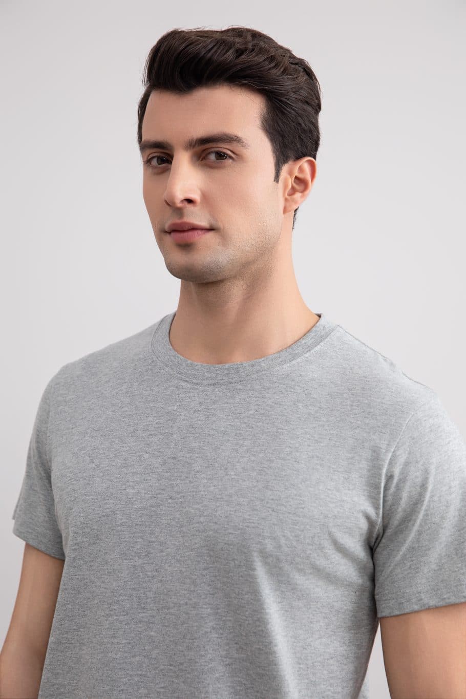 Premium Grey Mélange Slim Fit Tee