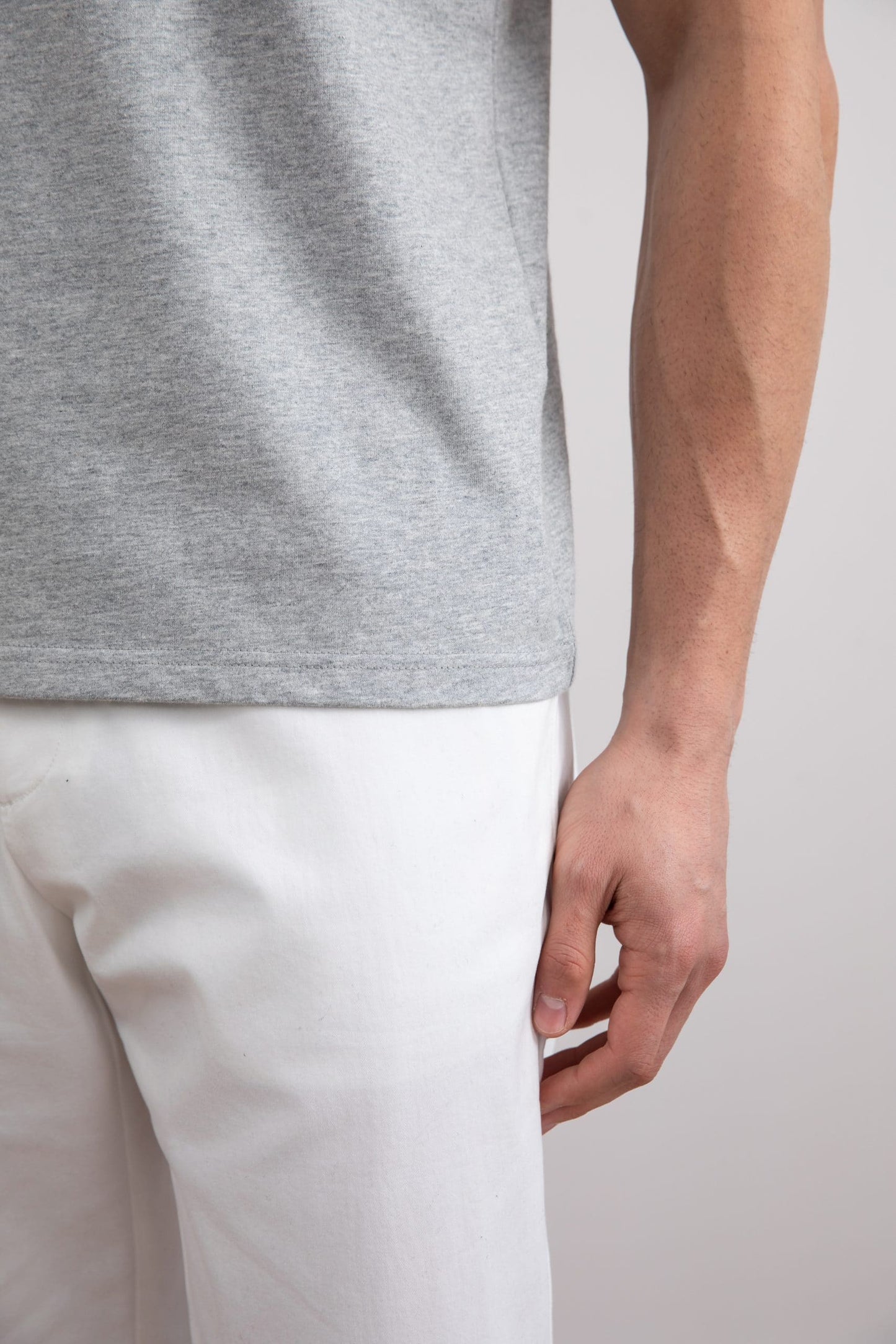 Premium Grey Mélange Slim Fit Tee