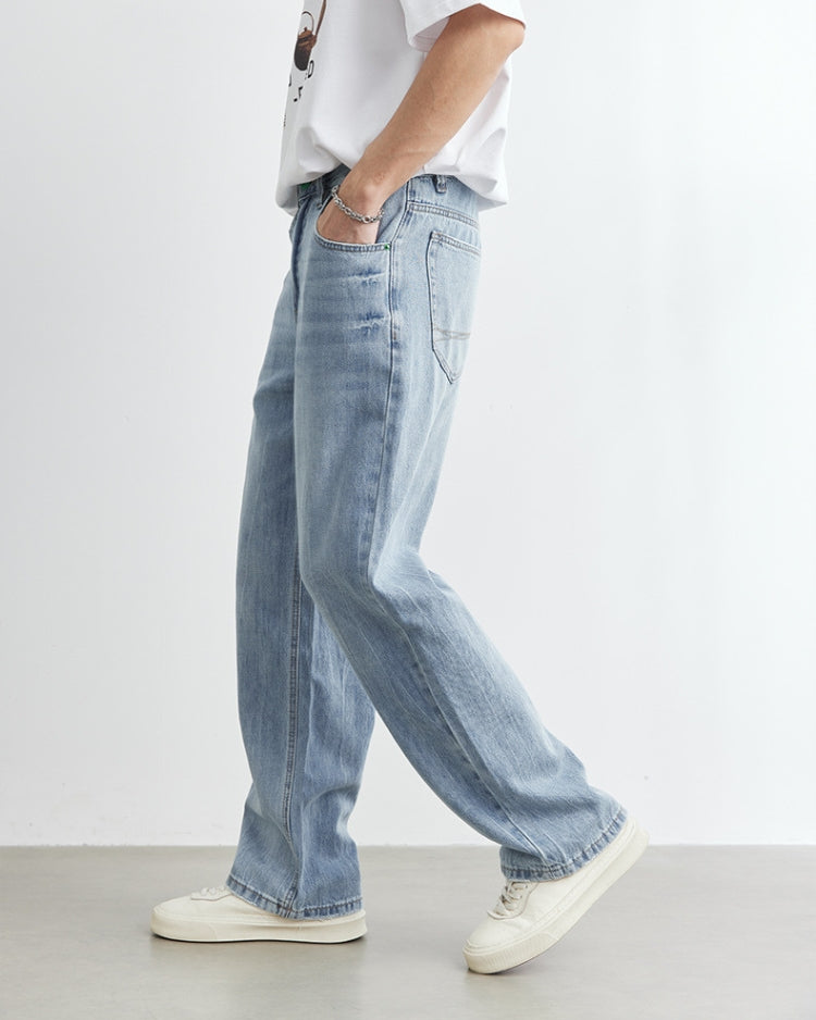 Faded Sky Straight-Leg Jeans