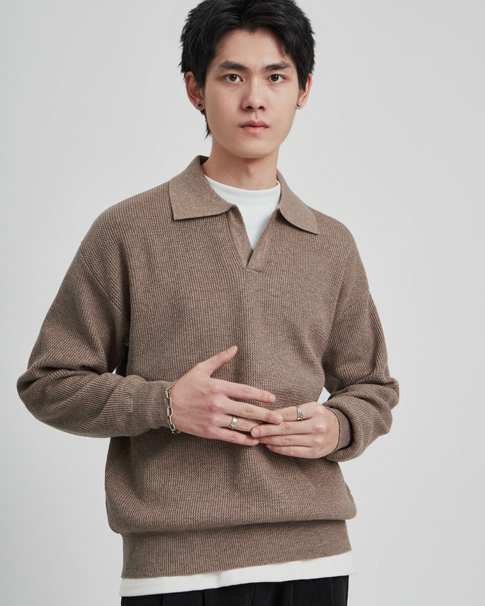 The Loughton Knit Polo Sweater