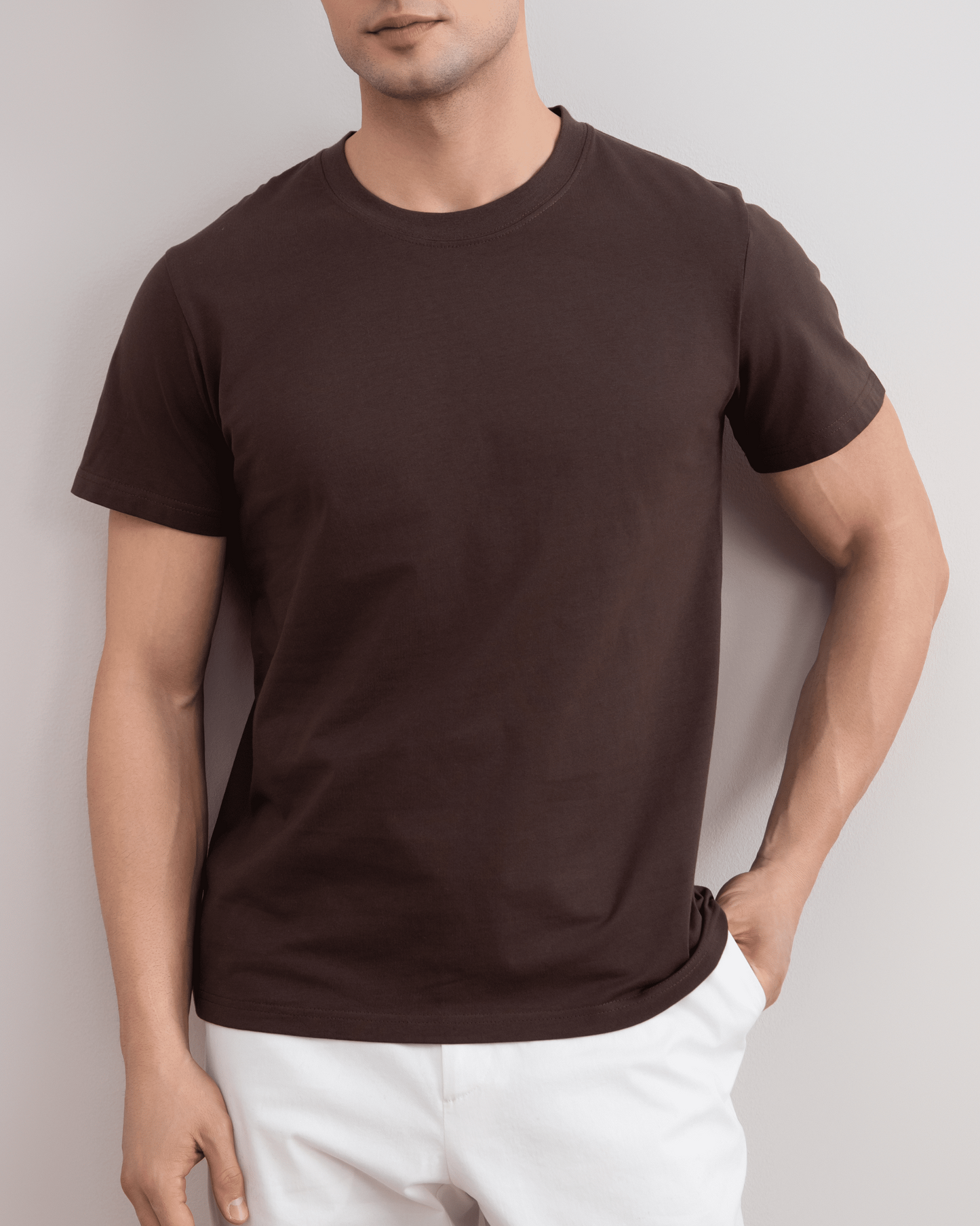 Brown Classic Slim Fit Tee