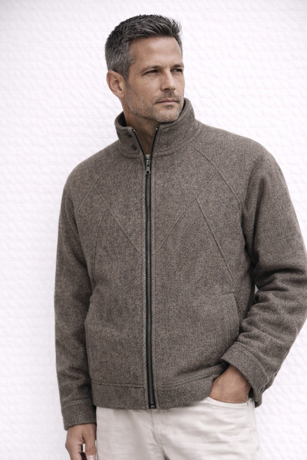 Chaqueta Lana Cremallera