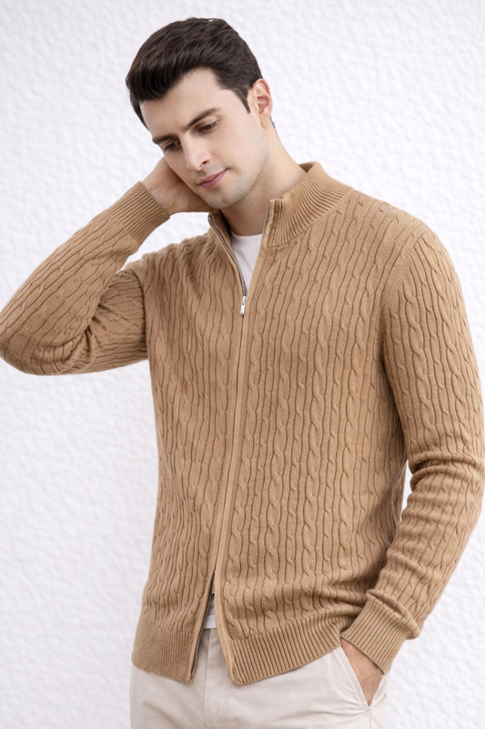 Jersey Trenzado Cremallera