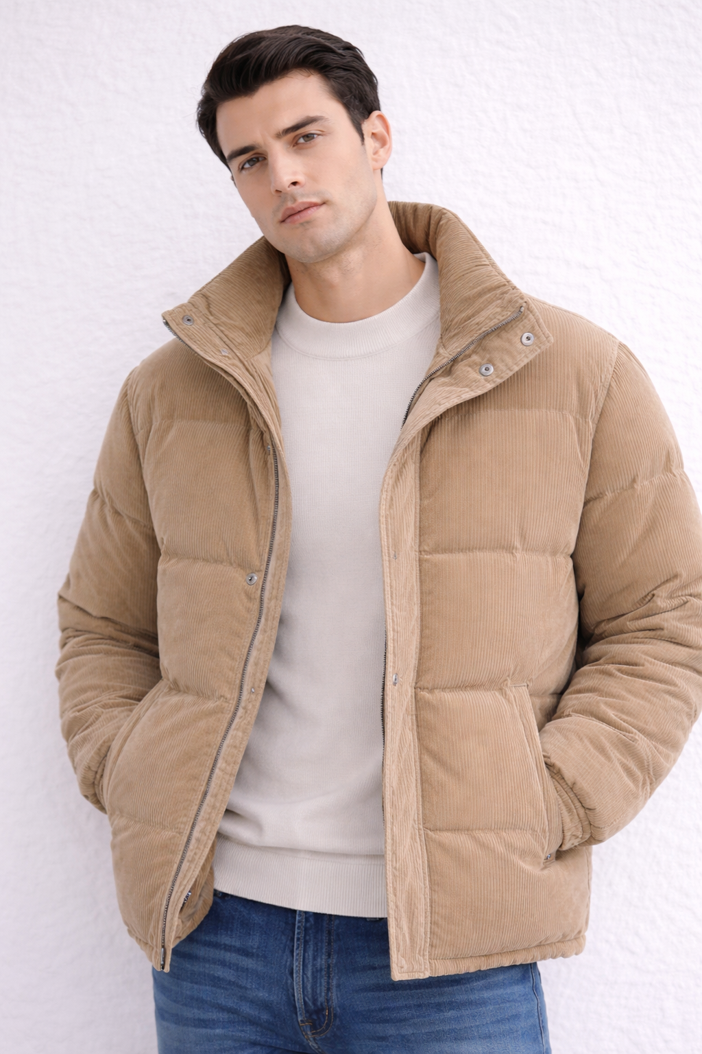 Chaqueta Pana Acolchada