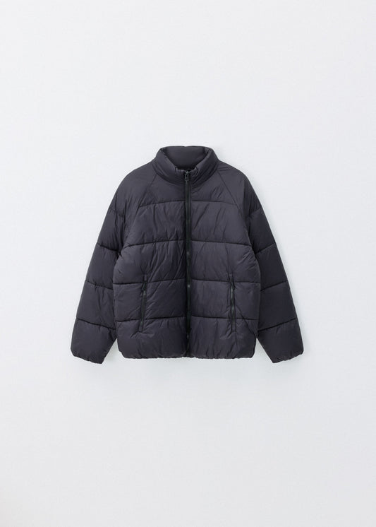BASIC QUILTED JACKET black