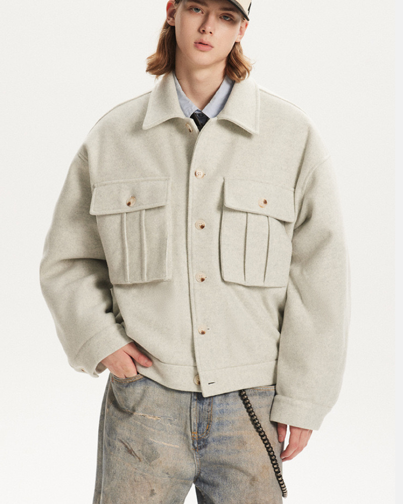 Oversized Utility Pocket Jacket