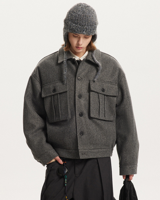 Oversized Utility Pocket Jacket