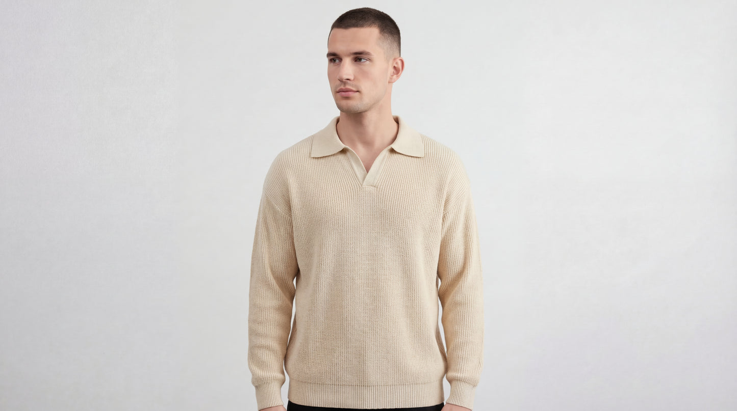 The Loughton Knit Polo Sweater